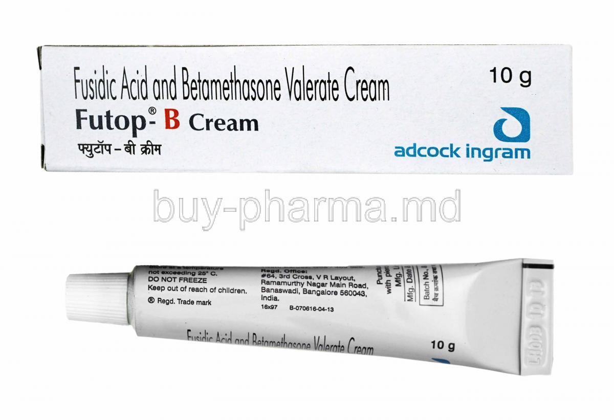 Futop-B Creamicon, Betamethasone and Fusidic Acid box and tablets