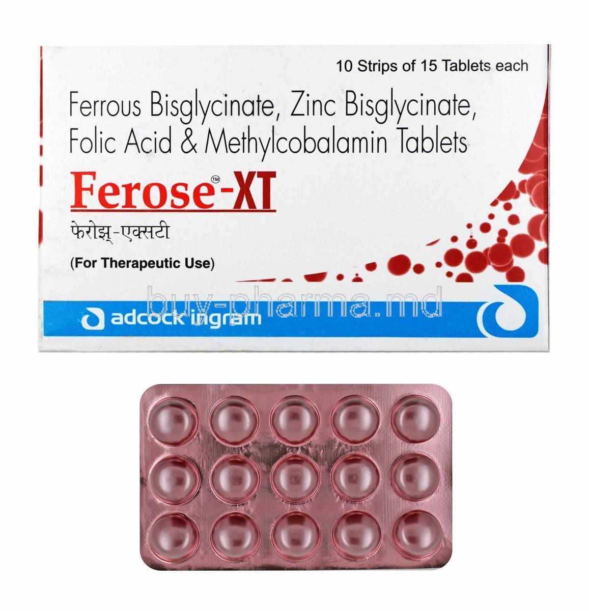 Ferose -XT box and tablets