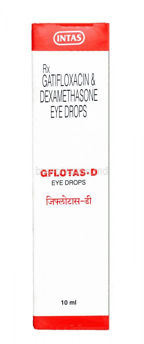 Gflotas Eye Drop, GatifloxacinDexamethasone, Bottle, 5 ml, box
