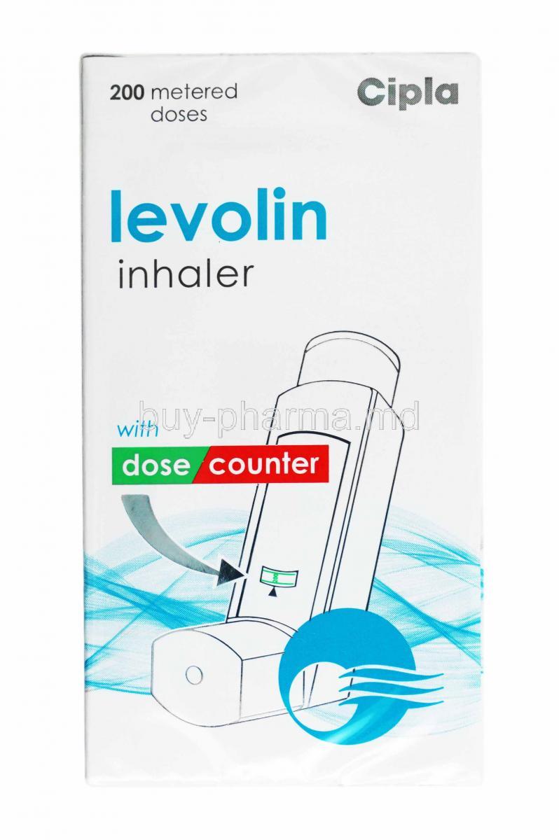 Levolin Inhaler, Levosalbutamol box