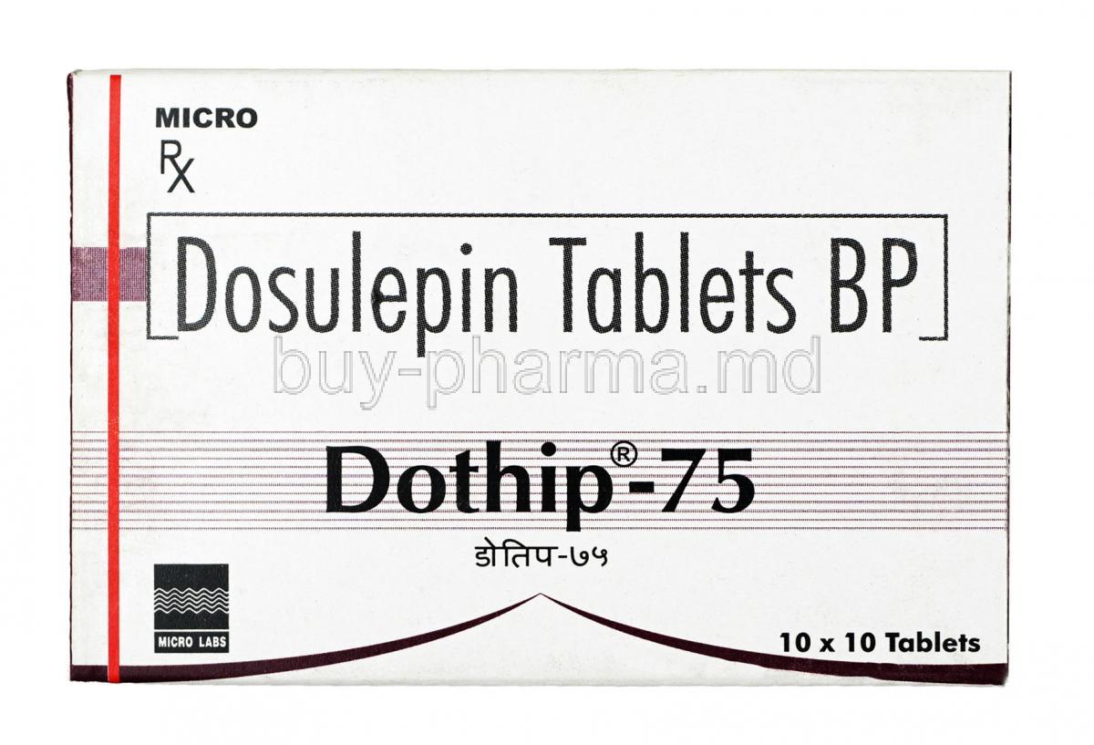 Dothip, Dosulepin 75 mg, Tablet, Box