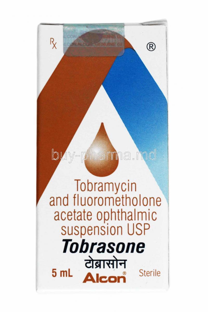 Tobrasone Ophthalmic Suspension, Tobramycin and Fluorometholone box