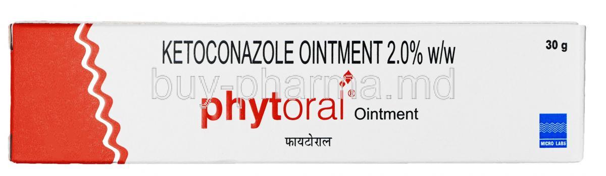 Phytoral Ointment, Ketoconazole 2% ww, ointment 30g, Box