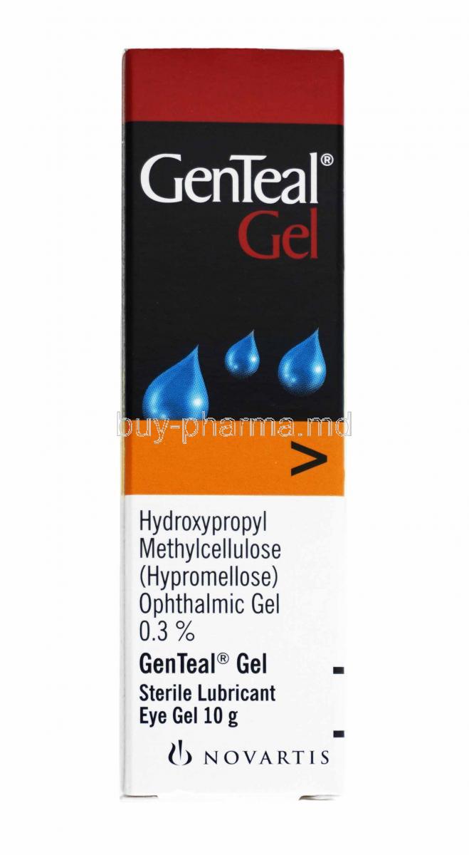 Genteal Ophthalmic Gel, Hydroxypropylmethylcellulose box