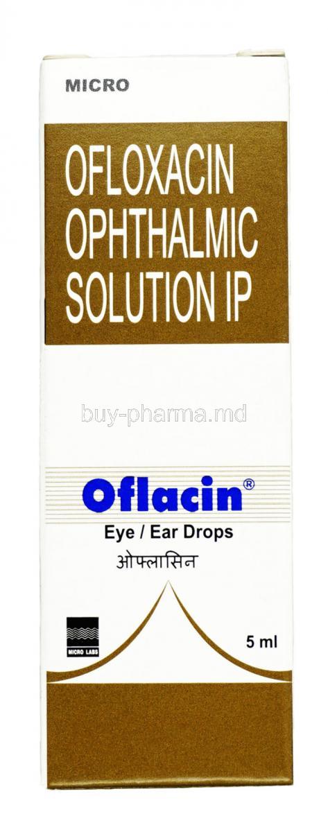 Oflacin,Ofloxacin 0.30%, Eye Ear Drop, 5ml, Box