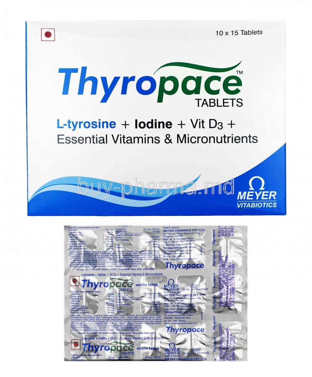 Thyropace box and tablets
