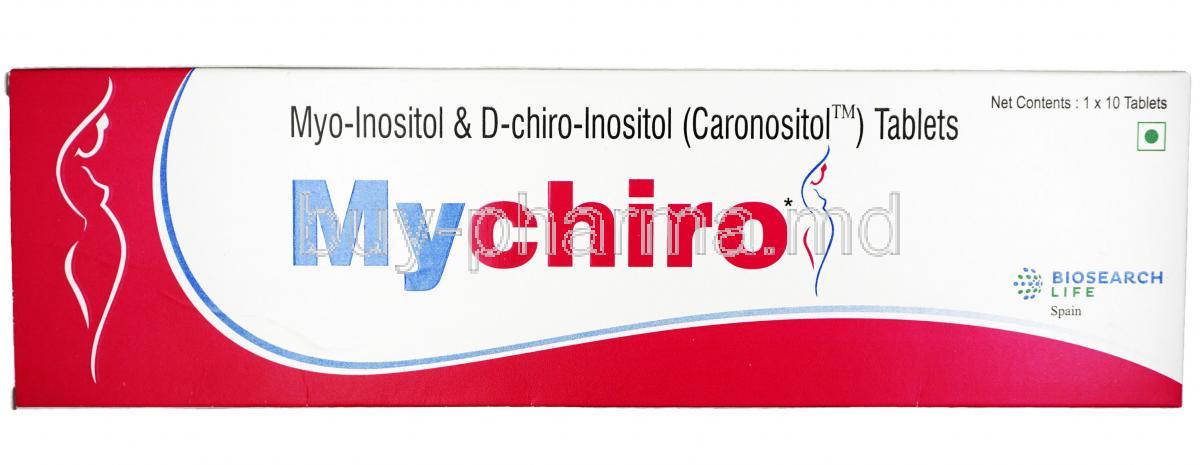 Mychiro, Myo-Inositol + D-Chiro-Inositol,Tablet, Box