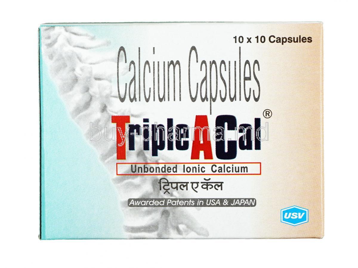 TripleACal, Calcium, Tablet, Box