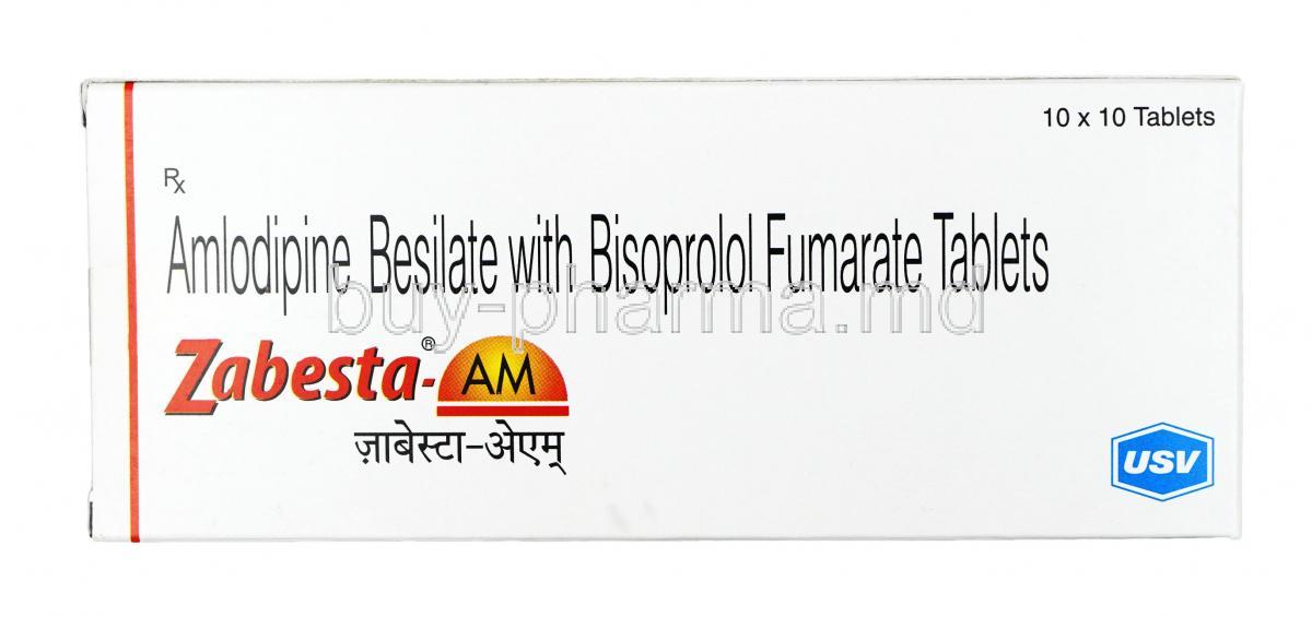 Zabesta-AM, Amlodipine 5mg / Bisoprolol 5mg, Tablet, Box