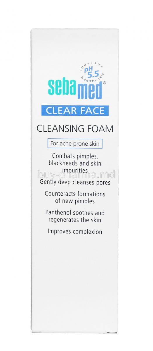 Sebamed Clear Face Antibacterial Cleansing Foam, Foam 50ml, Box