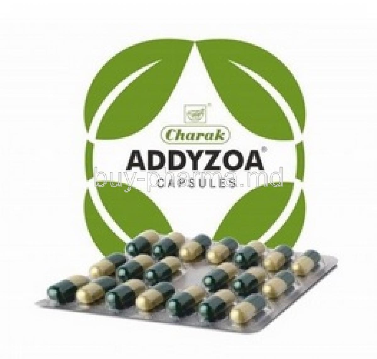 Addyzoa box and capsules