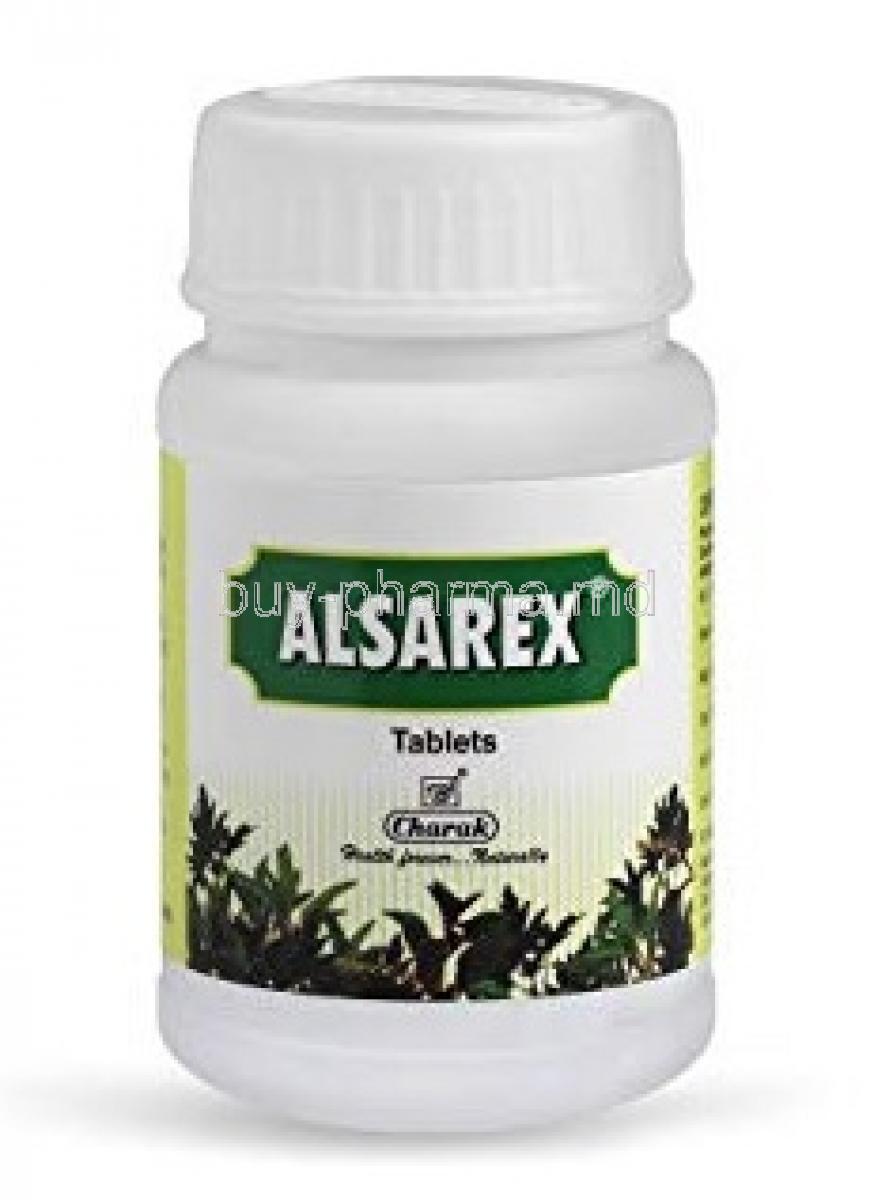 Alsarex tablet bottle