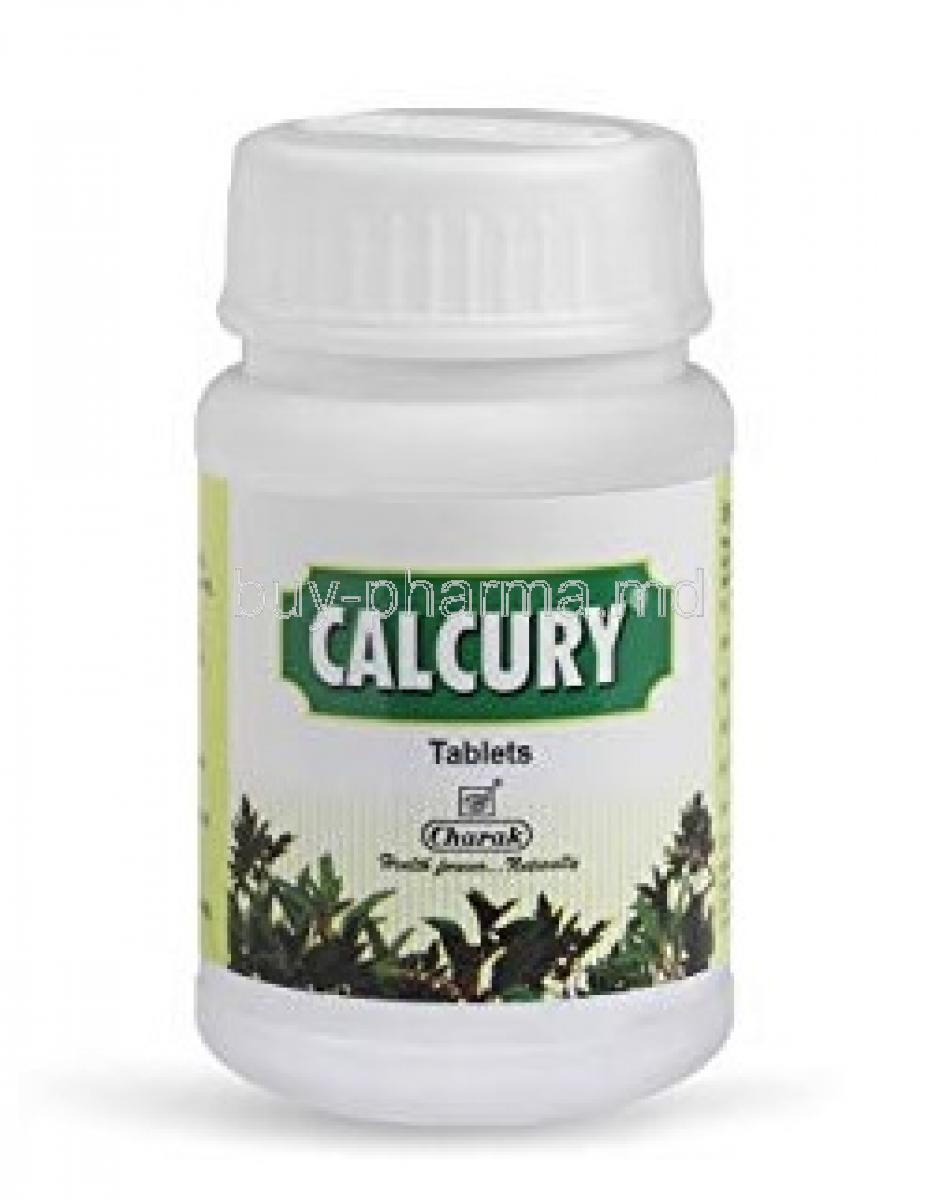 Calcury tablet bottle