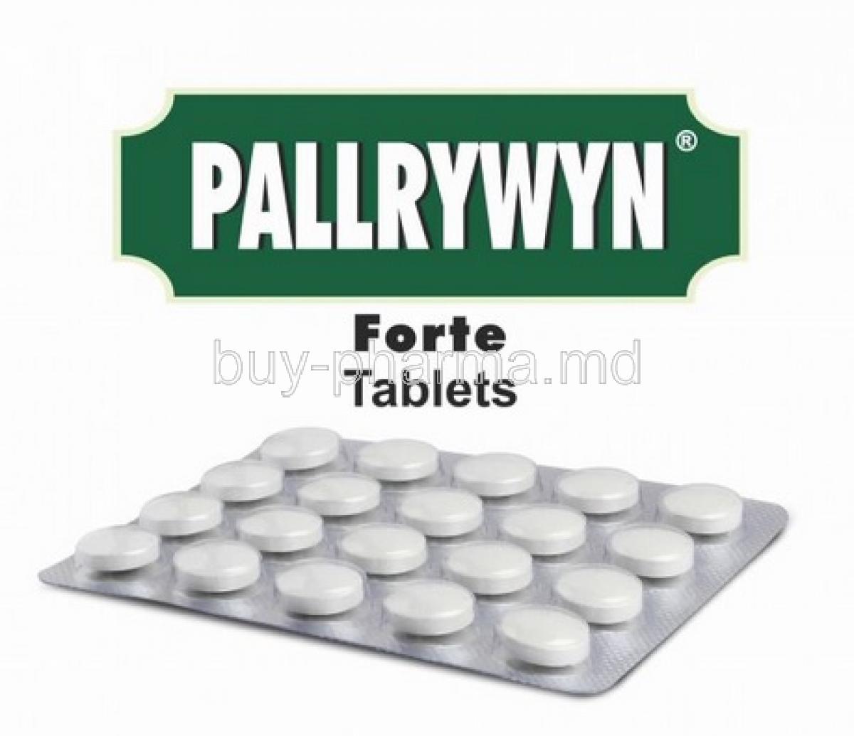 Pallrywyn Forte box and tablets