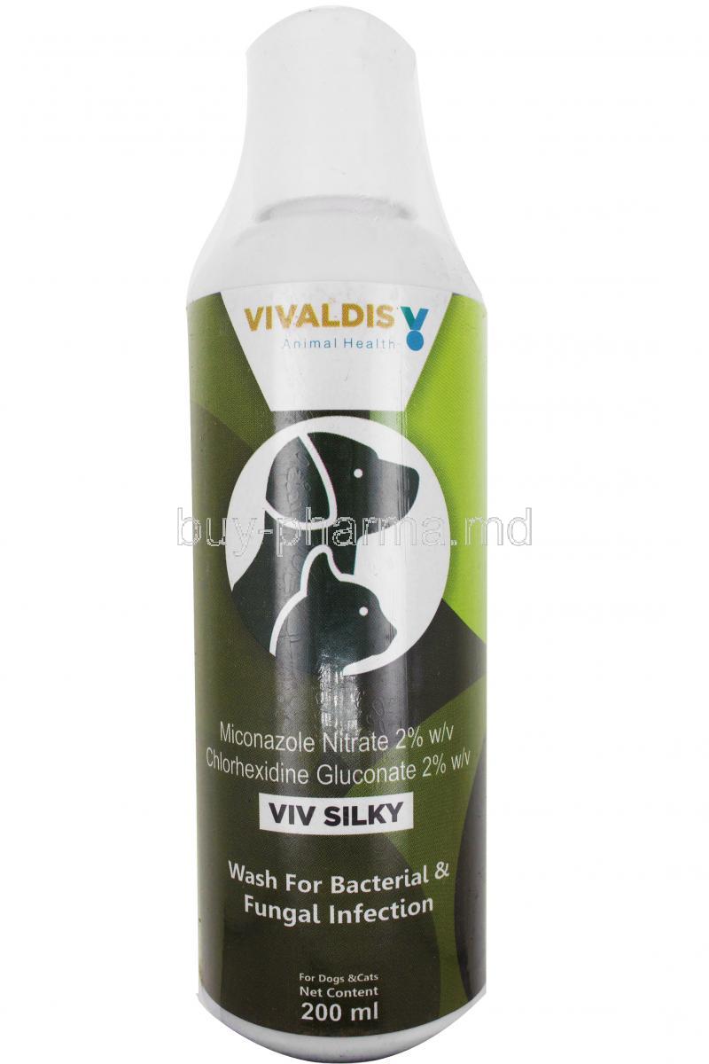 Viv silky shampoo bottle