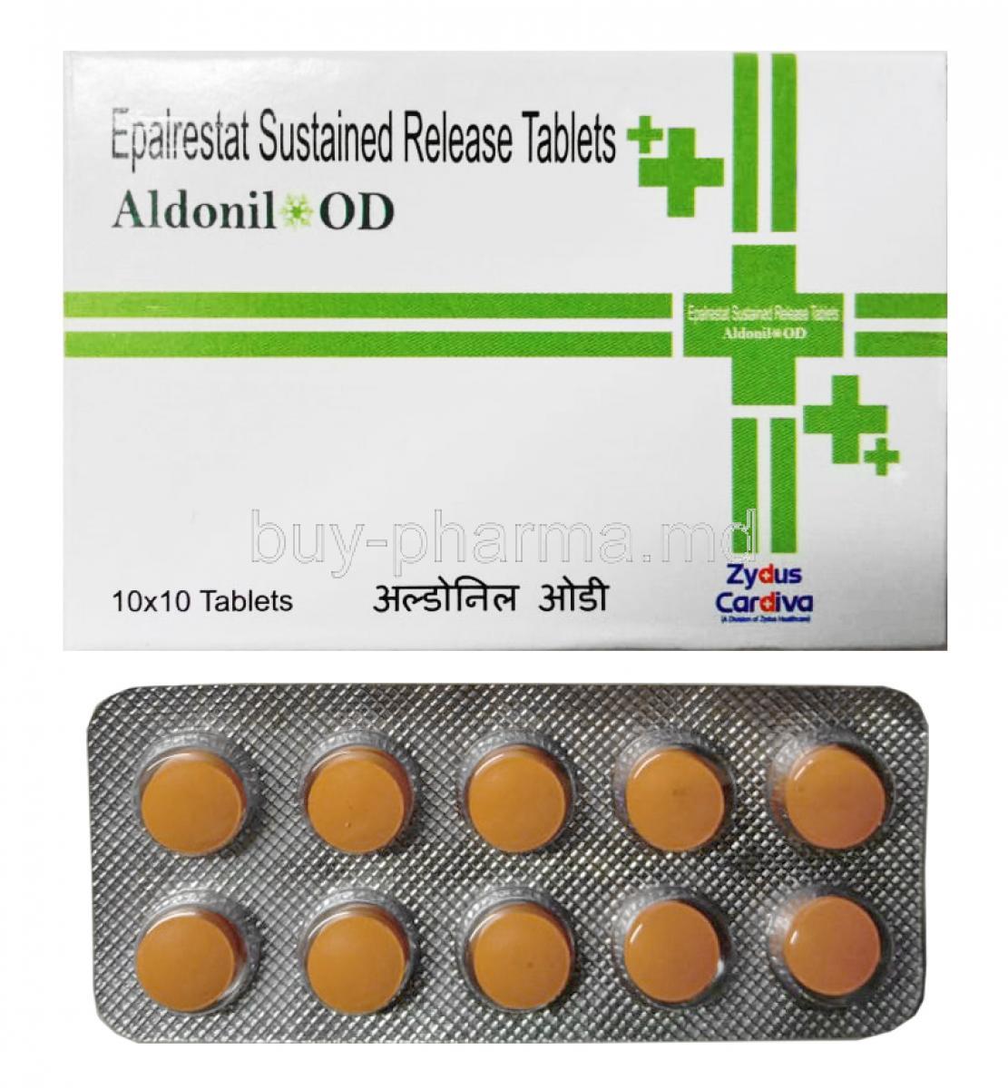 Aldonil OD, Epalrestat 150mg box and tablet