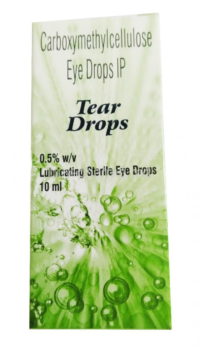 Tear Drops, Carboxymethylcellulose box
