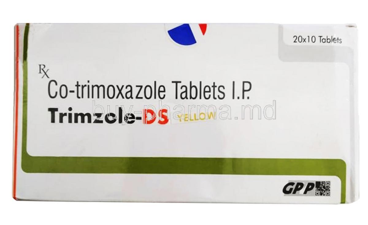 Trimzole DS, Trimethoprim and Sulphamethoxazole box front information