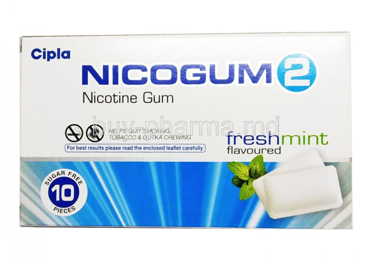 Nocogum, Nicotine 2mg  box