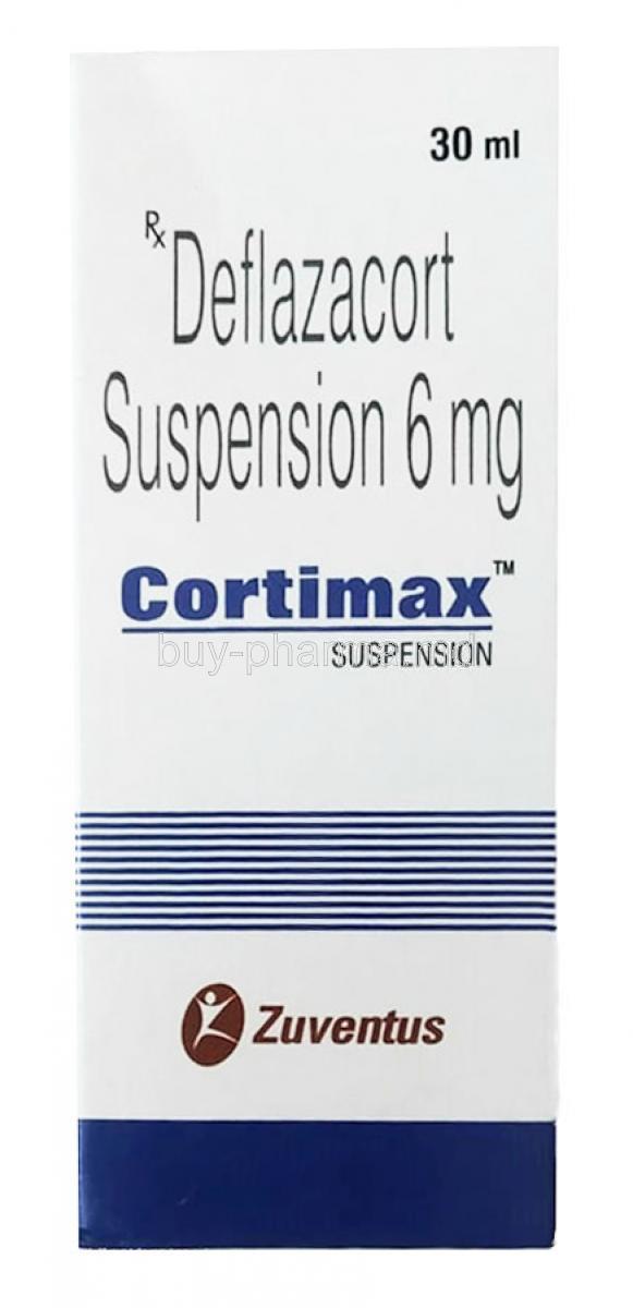 Cortimax suspension, Deflazacort, 30mg, Zuventus, box