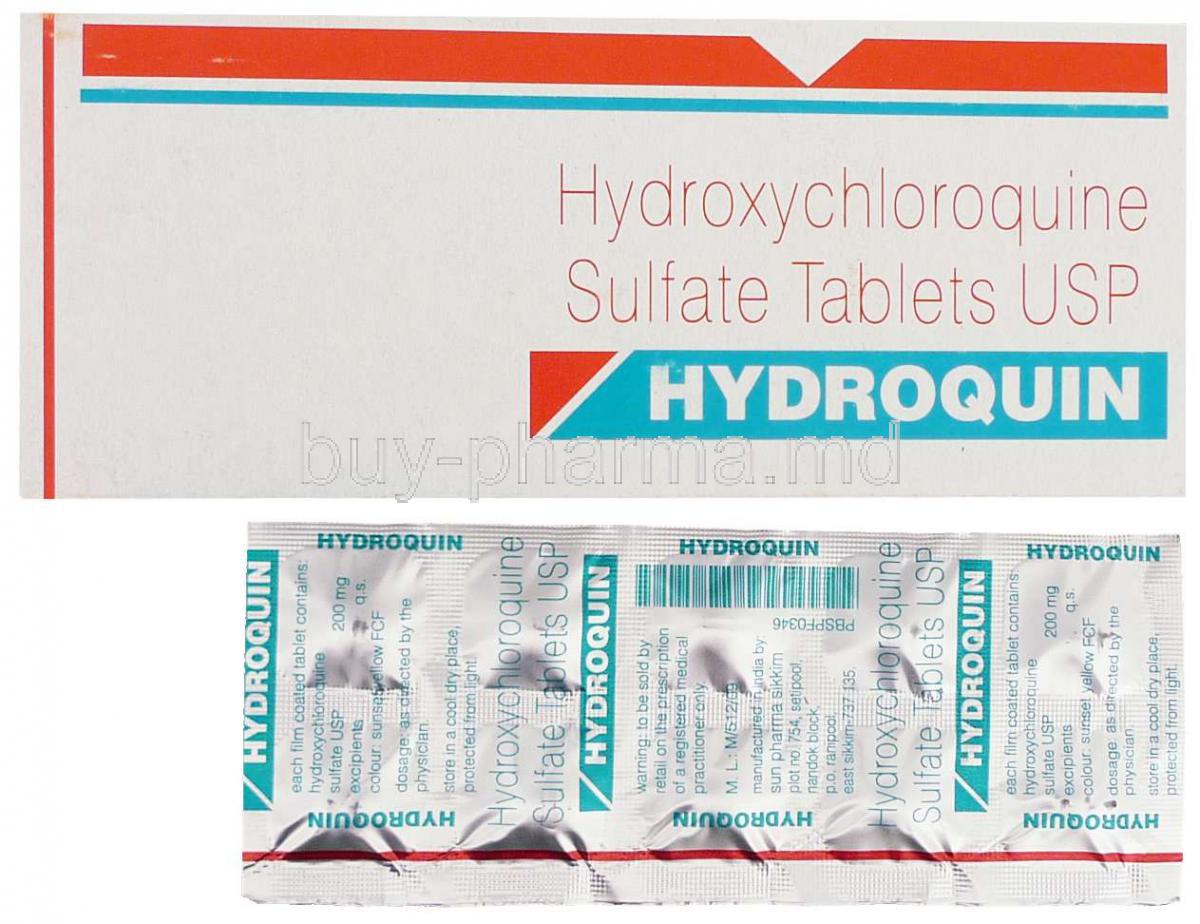 Hydroquin, Generic Plaquenil,  Hydroxychloroquine