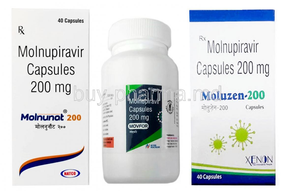 12711- Molnupiravir 200mg, generic brands