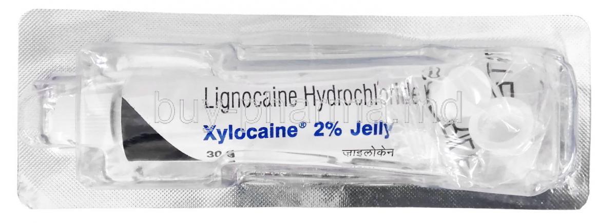 Xylocaine Jelly, Lignocaine 2% w/v, Gel 30g, Zydus Healthcare, package front view