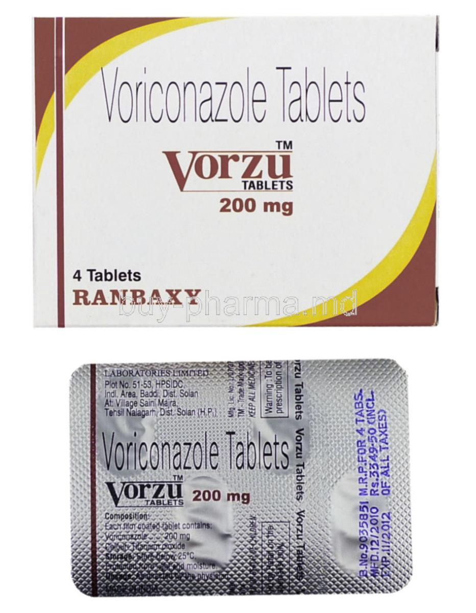 Vorzu, Voriconazole 200mg Tablet