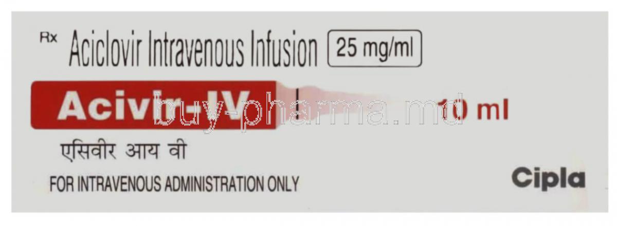 Generic Zovirax, Acivir, Acyclovir Intravenous Infusion