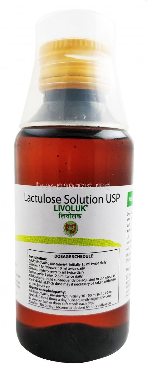 Livoluk Solution, Lactulose bottle