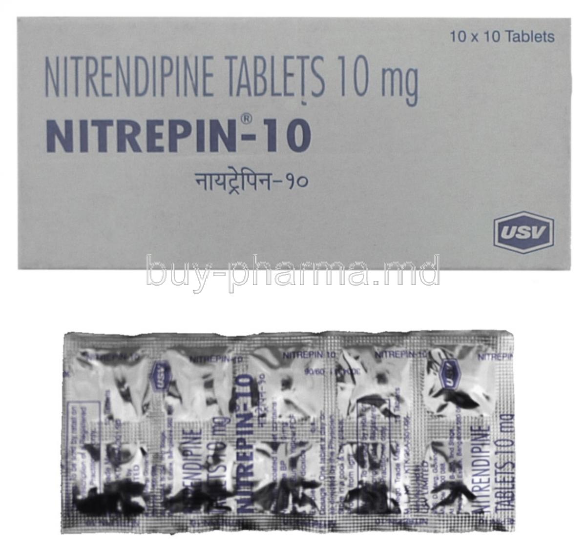 Nitrepin, Nitrendipine (USV)