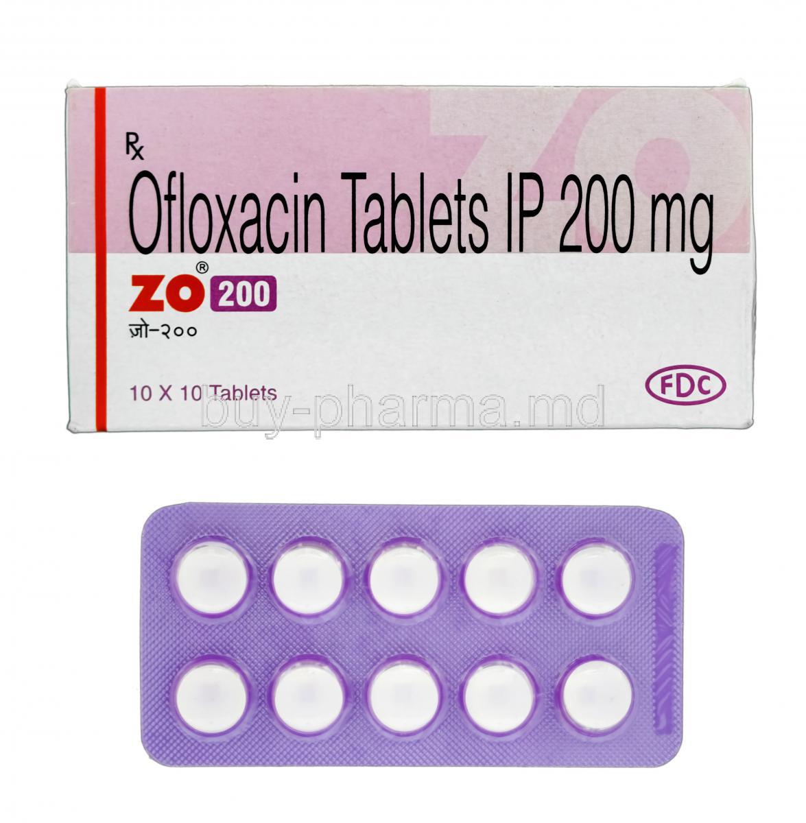 Zo, Generic  Floxin, Ofloxacin 200mg