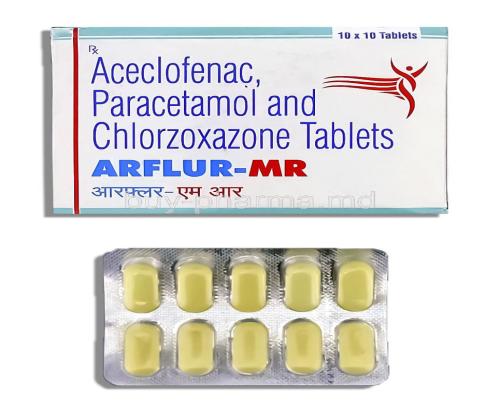 Alfa Ostebon, Aceclofenac/ Paracetamol 100 Mg/ 500 Mg Tablet (Crosslands)