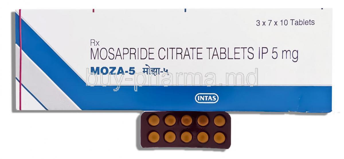 Mosid Mt,  Mosapride Citrate 5 Mg Tablet (Torrent)