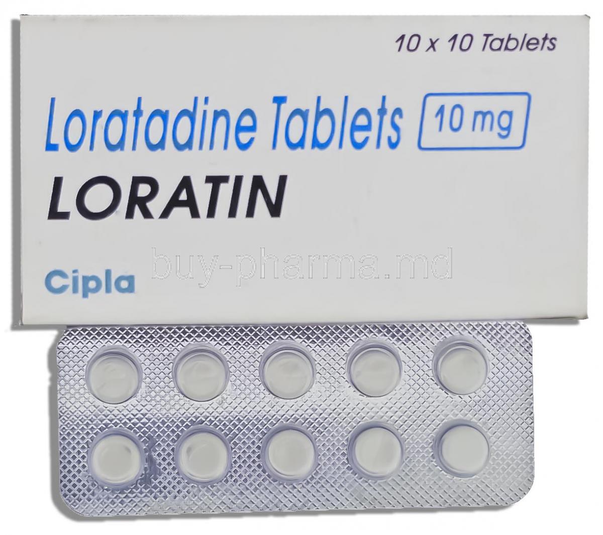 Loratin, Generic Claritin, Loratadine 10mg