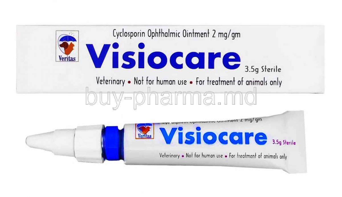 Visiocare Ophthalmic Ointment box and tube