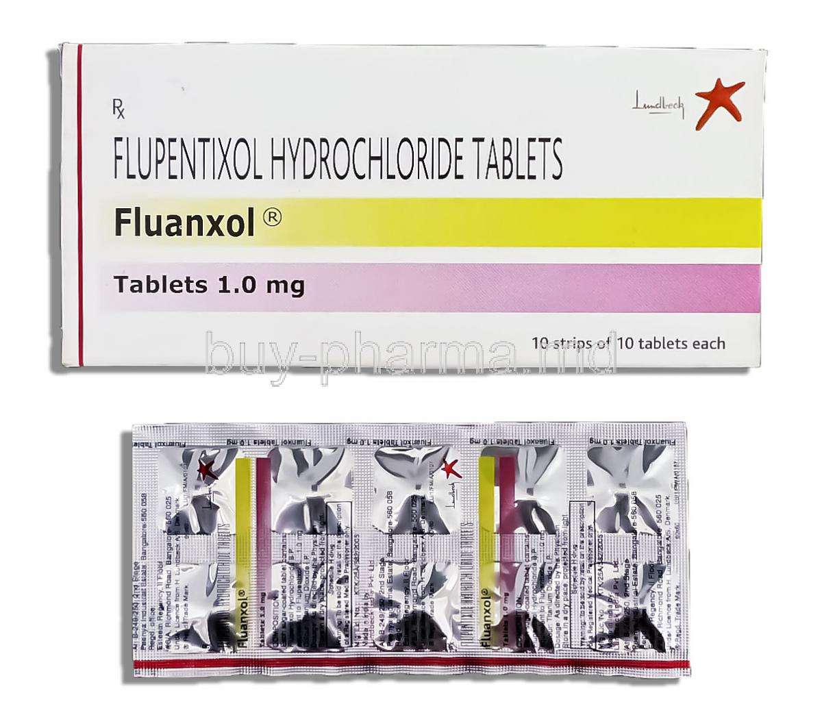 Fluanxol, Flupentixol 1 mg