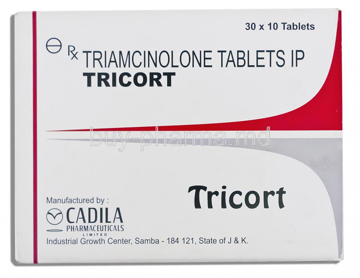 Tricort, Generic  Nasacort,  Triamcinolone 4mg Tablet (WYETH)