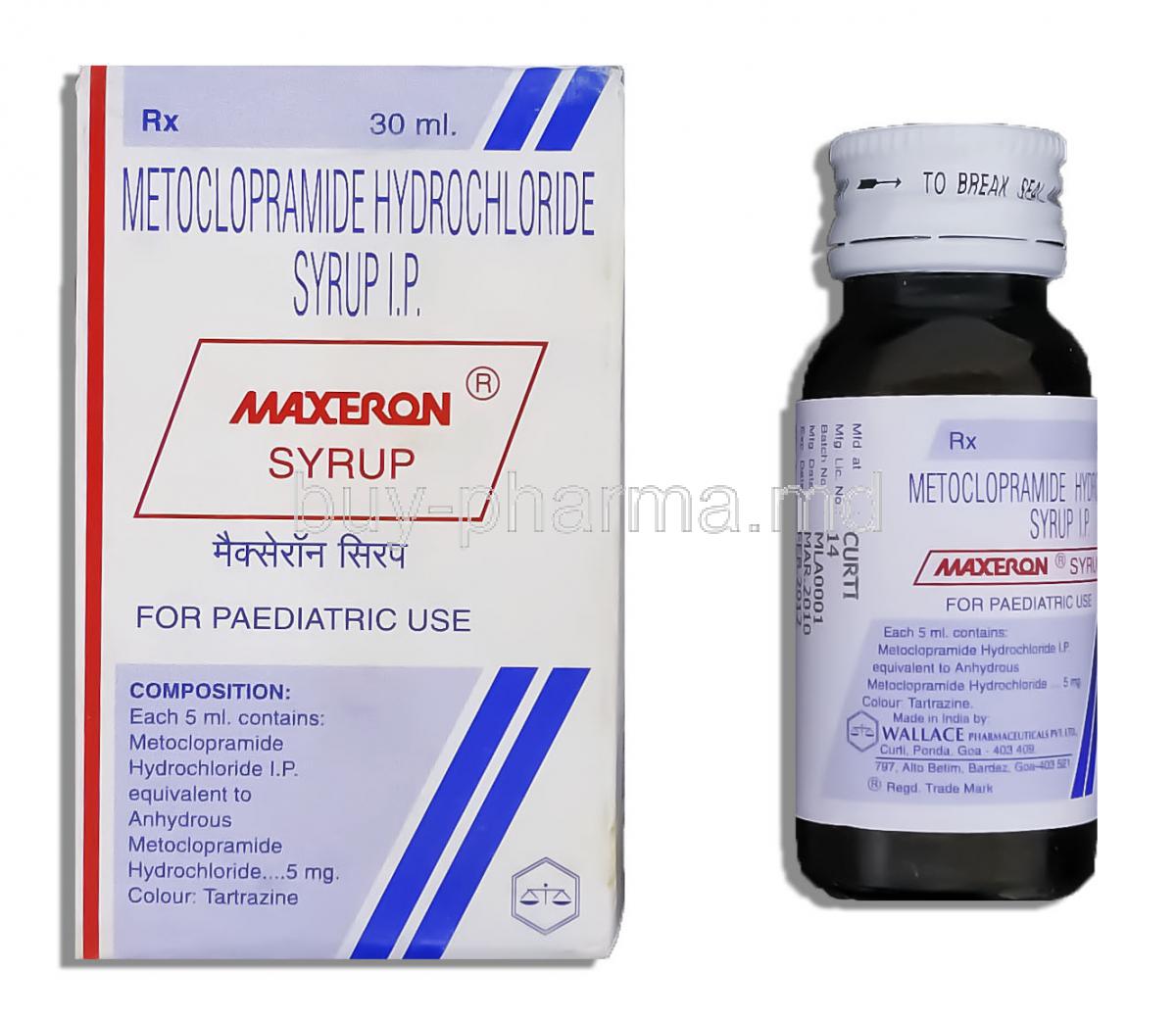 Maxeron, Generic Reglan, Metoclopramide Syrup