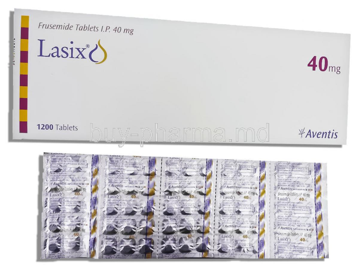 Lasix, Generic  Lasix,   Furosemide 40 Mg Tablet (Aventis)