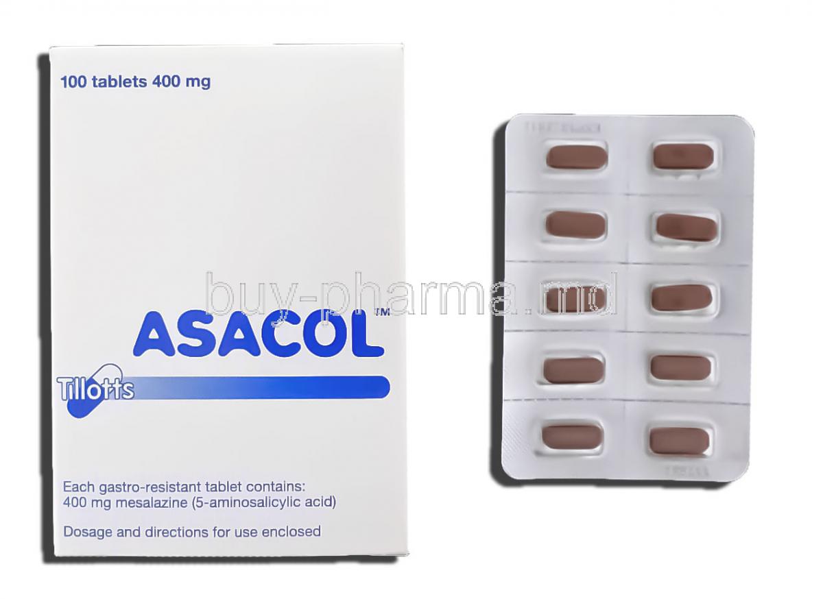Asacol, Mesalamine 400 mg