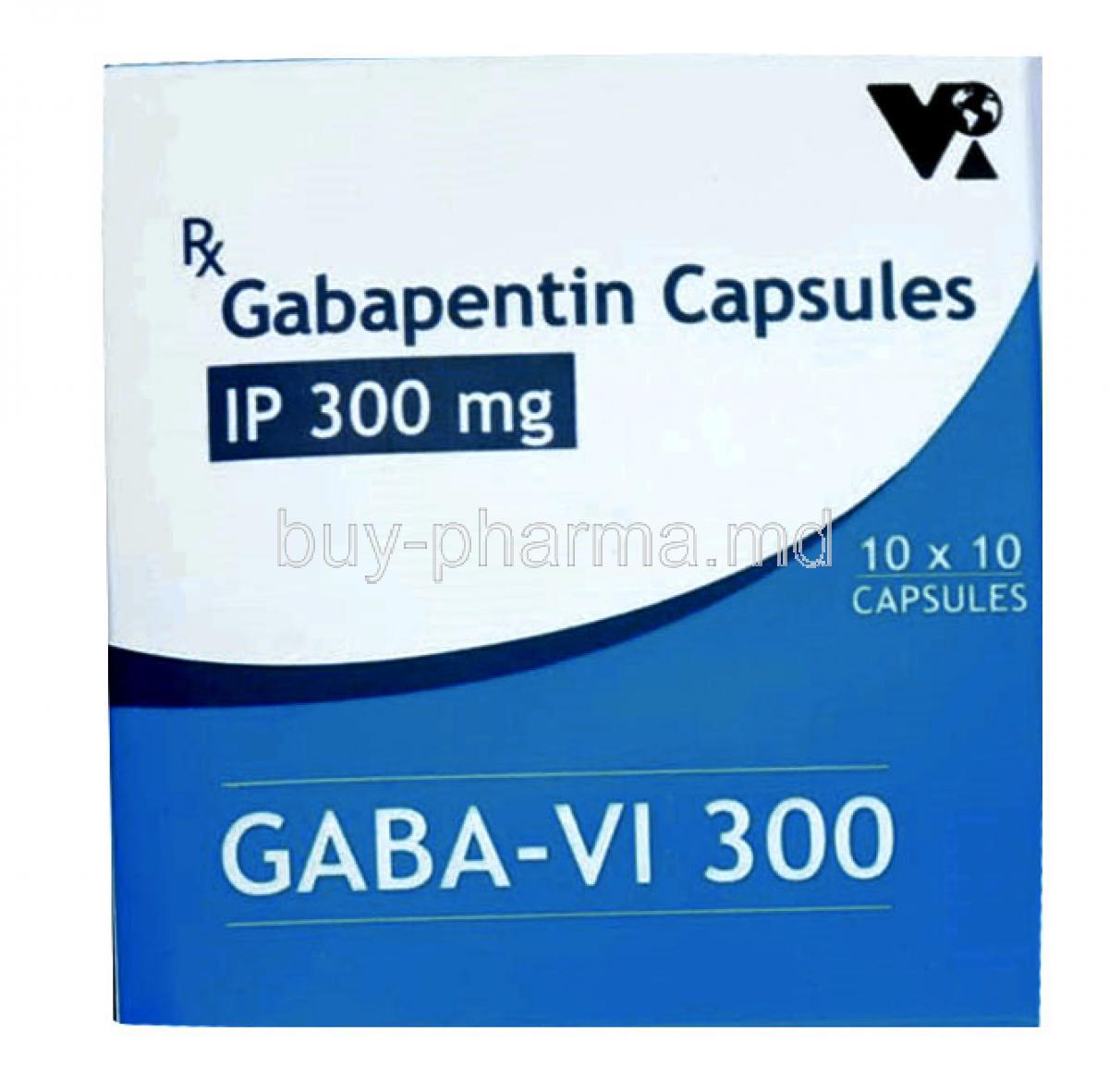 Gaba VI 300, Gabapentin 300mg, Capsule, VEA Impex, Box