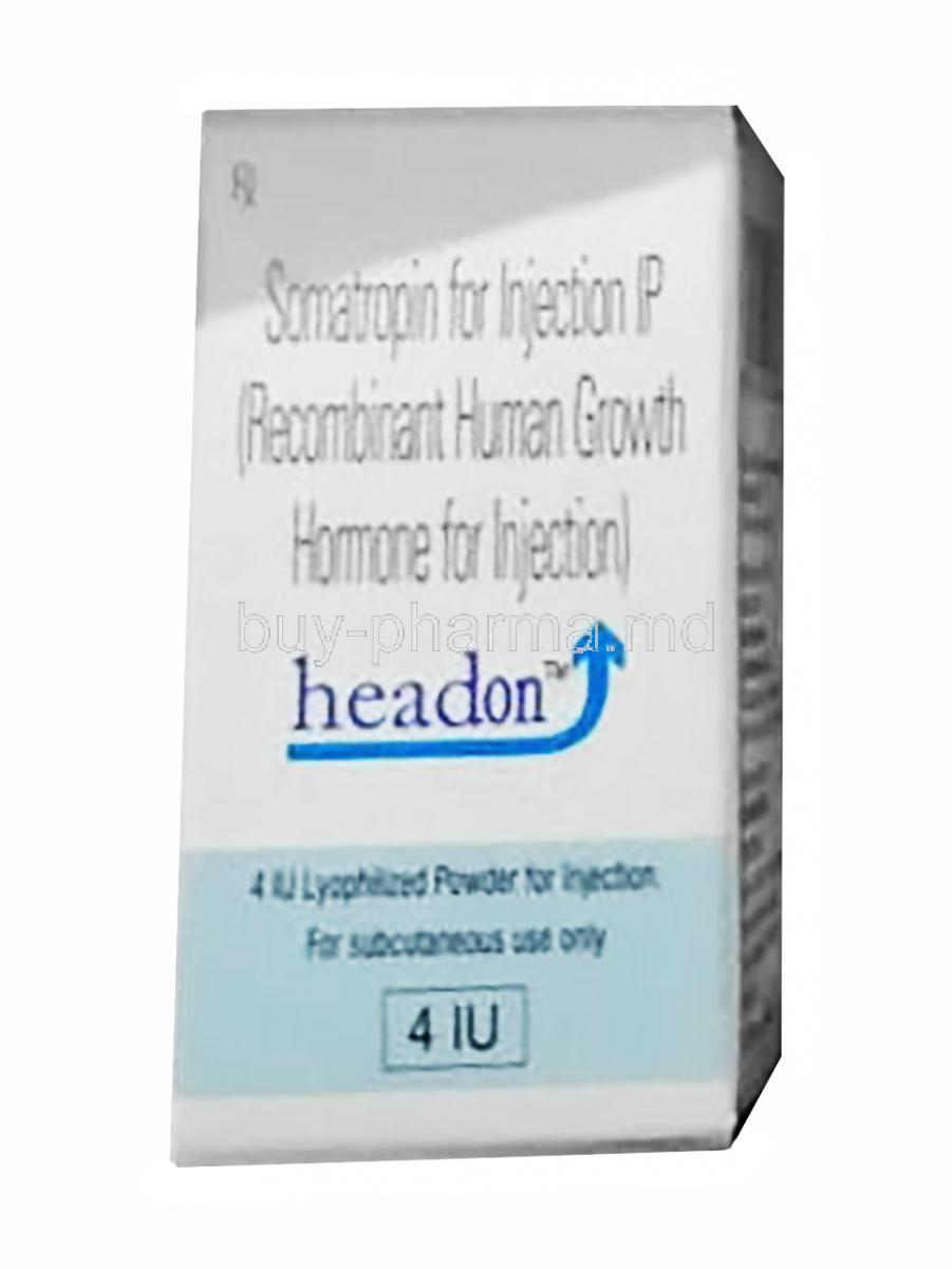 Headon Injection, Somatropin box