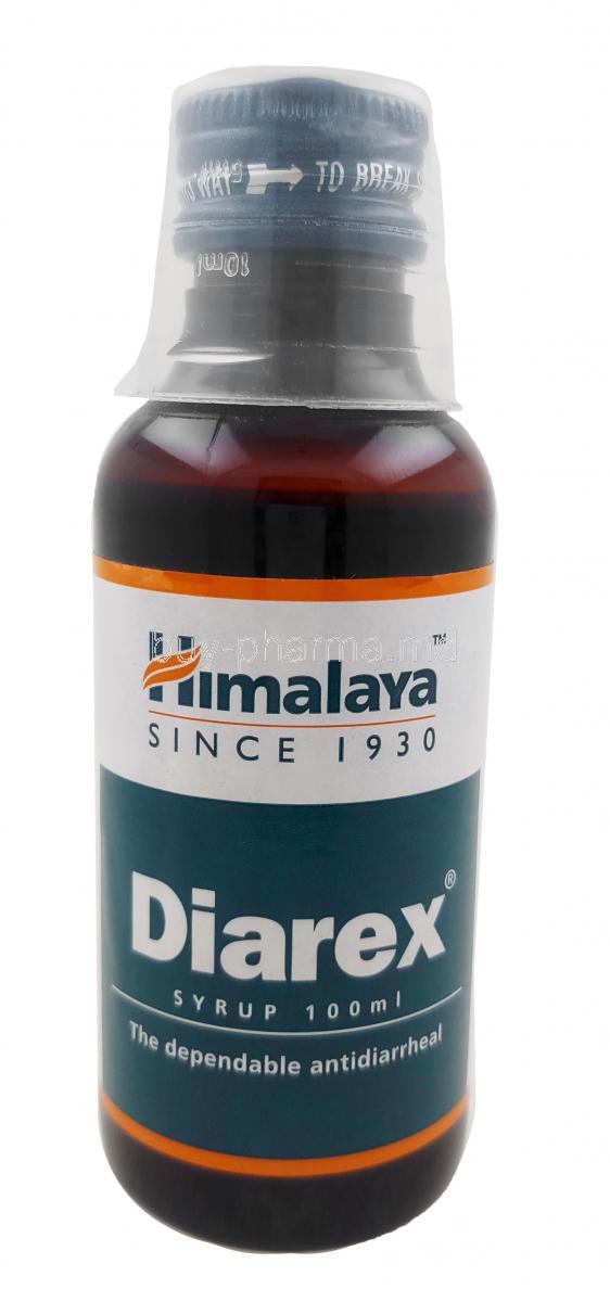 Himalaya Diarex Syrup, Syrup 100mL,Himalaya Drug Company, Bottle front view