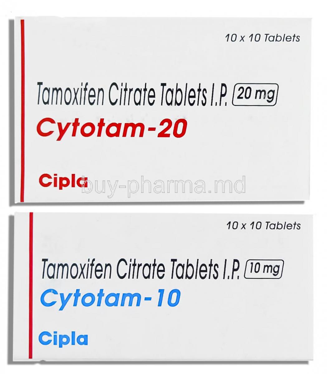 Cytotam, Generic Nolvadex, Tamoxifen 20 Mg Tablet (Cipla)