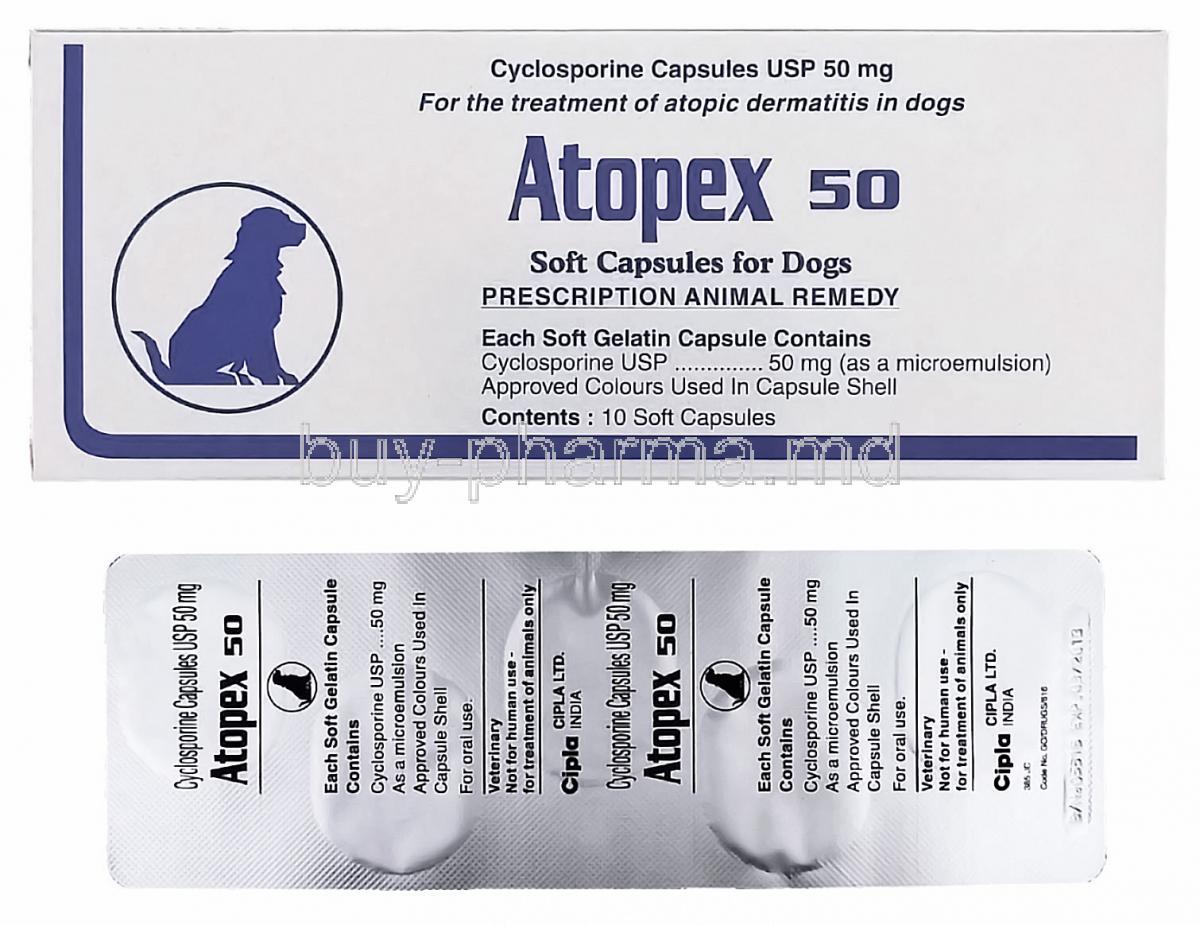 Atopex, Cyclosporine  50mg (Cipla)