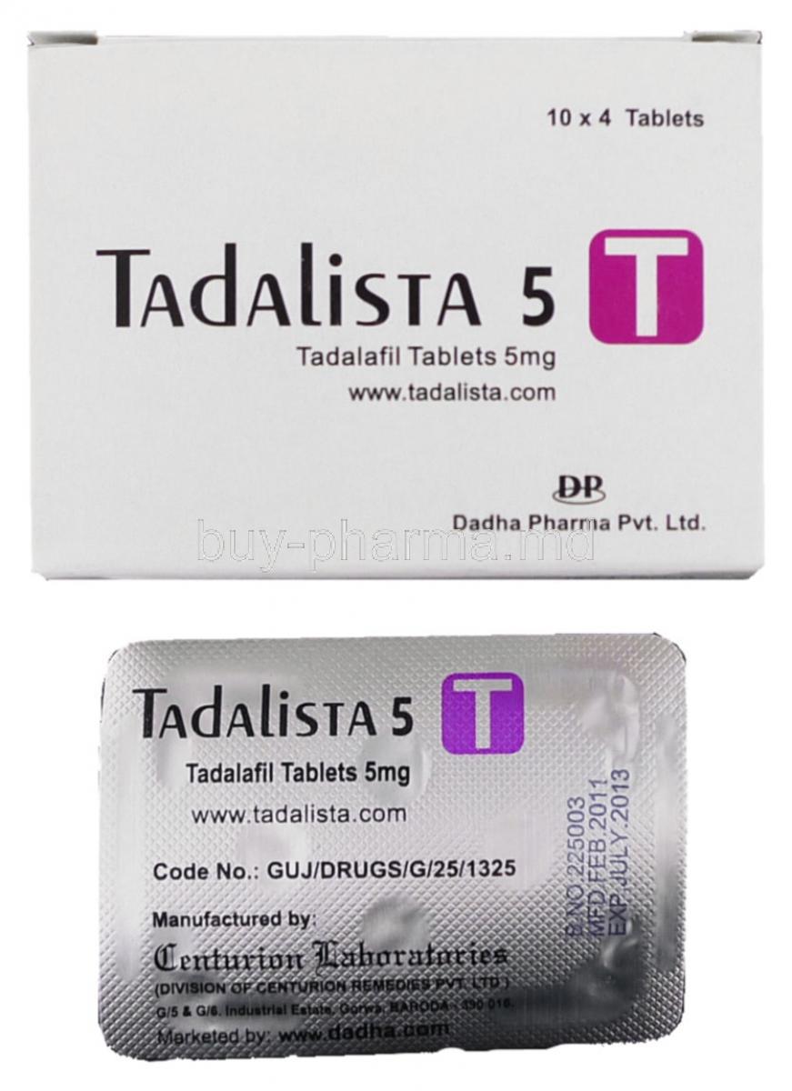 Tadalista,  Tadalafil 5 mg