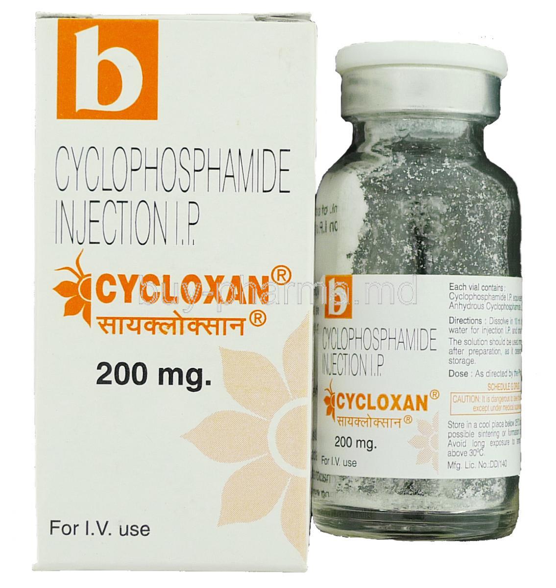 Cycloxan, Generic Cytoxan , Cyclophosphamide Injection