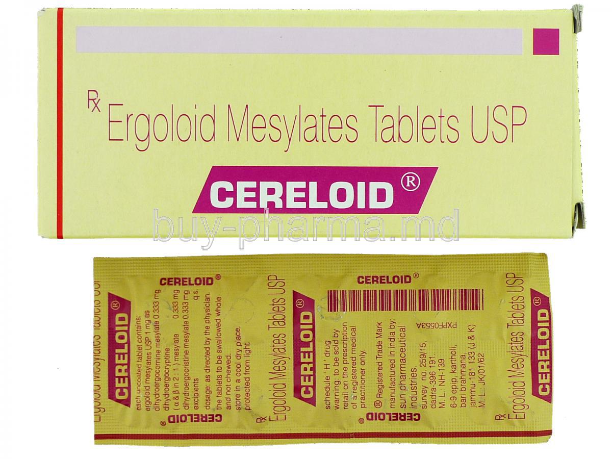 Cereloid , Generic Hydergine, Ergoloid