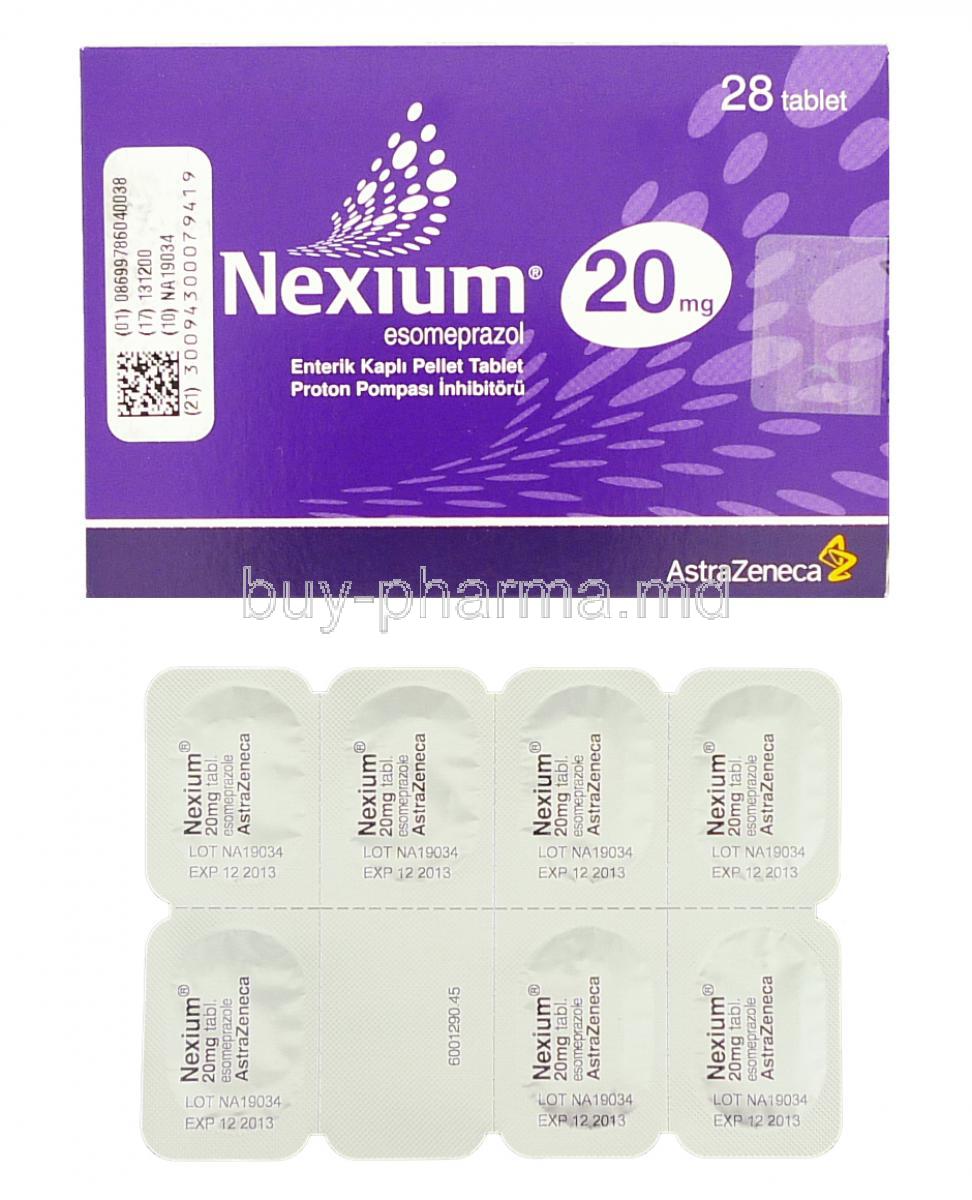 Nexium 20 mg (From Turkey)